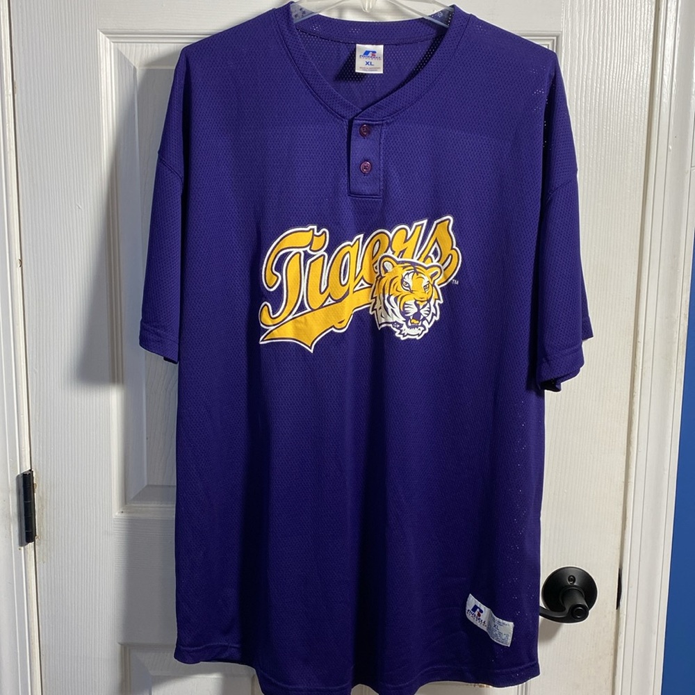 Russell Athletic Tigers Mesh Jersey Shirt, XL